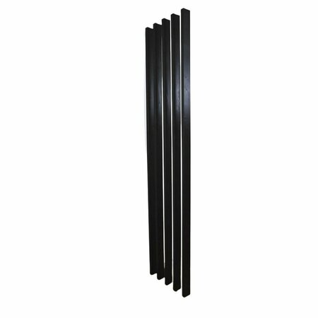 EJOY 106in x 4in Wood and Poly Composite Decorative Privacy Screen Panel Divider, 3PK WPCT005-GrayBlack